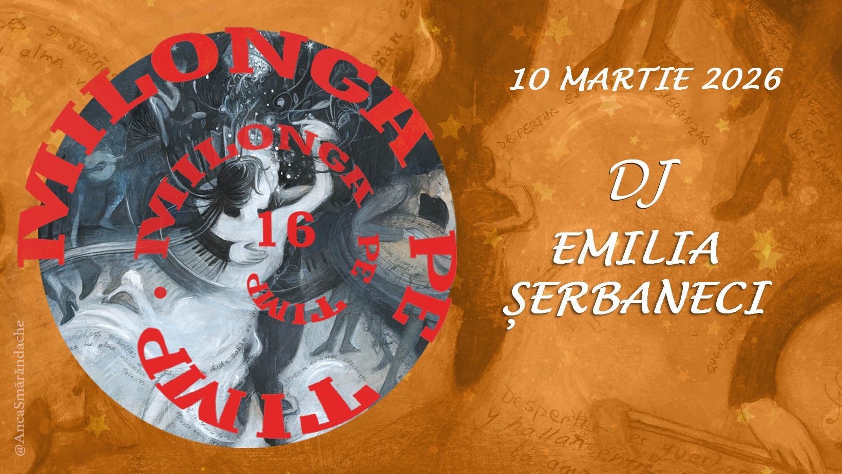 Milonga pe Timp, DJ Emilia Serbaneci. Curs*Americana, ca punct de plecare*, Emilia & Bogdan