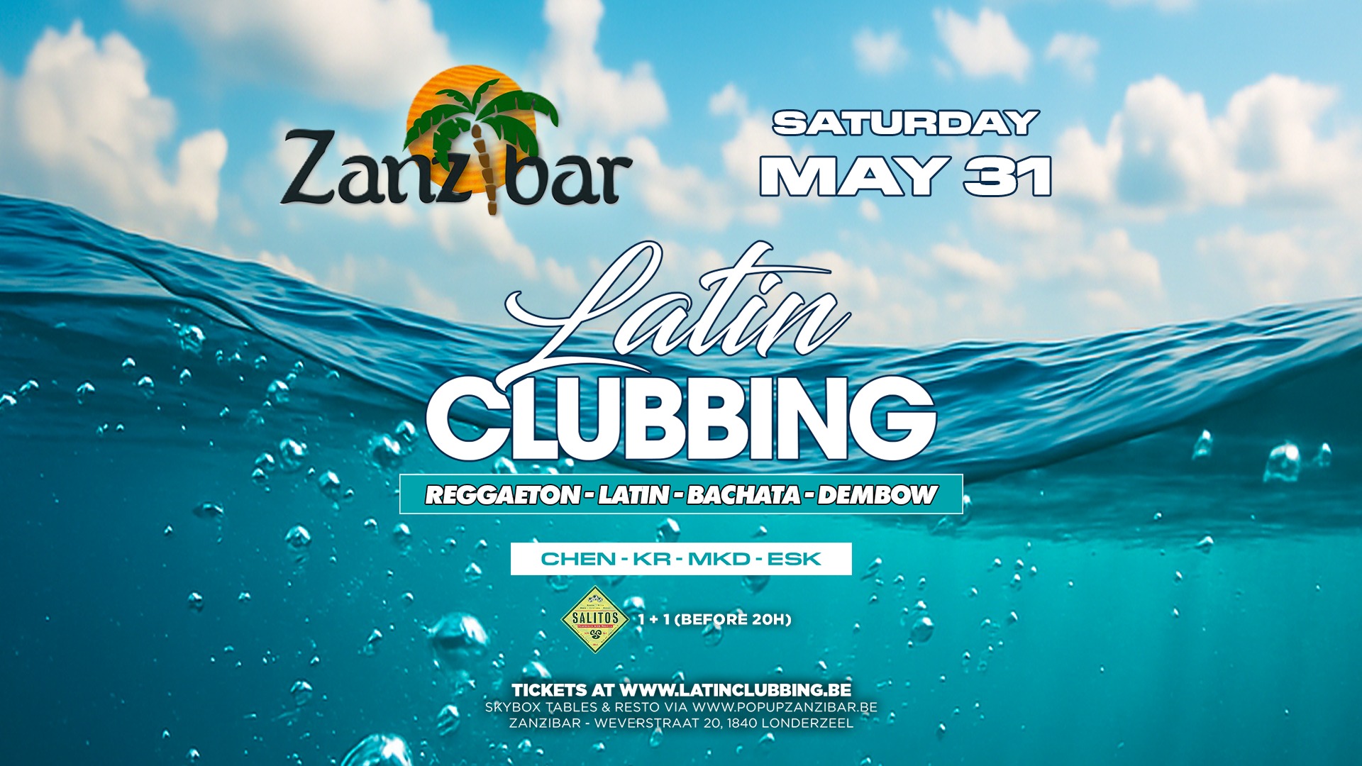 SAT 31.05 • Latin Clubbing • Zanzibar