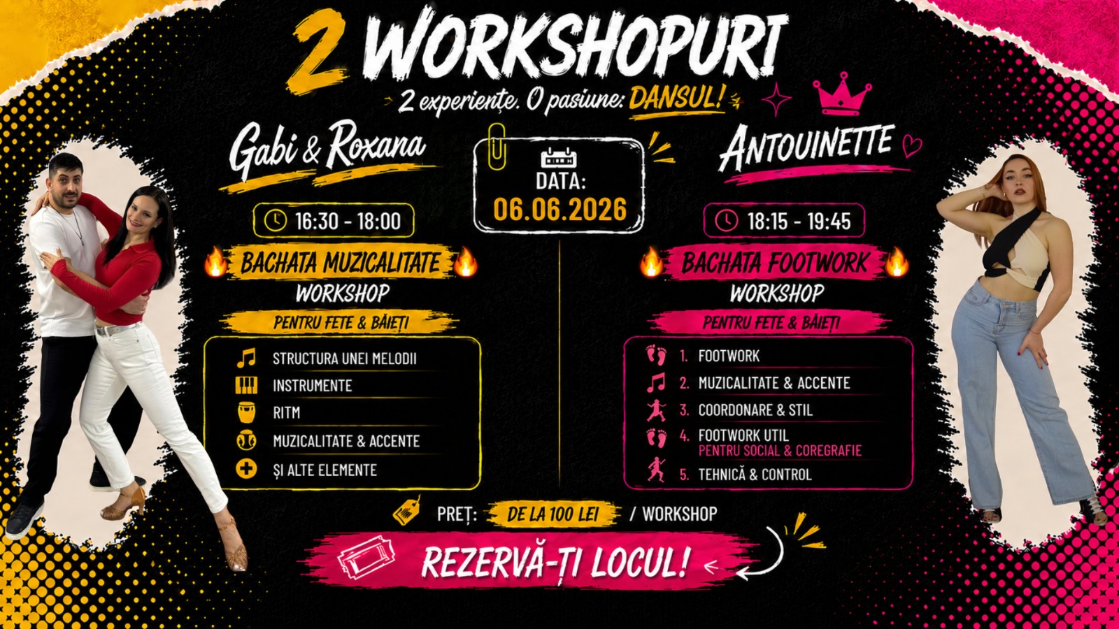 🔥 2 WORKSHOPURI. O SINGURĂ ZI. O EXPERIENȚĂ CARE ÎȚI POATE SCHIMBA TOTAL BACHATA 🔥