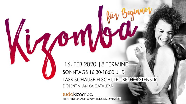 Kizomba Beginner Kurs ab 16. Feb 2020 mit Anika Cataleya
