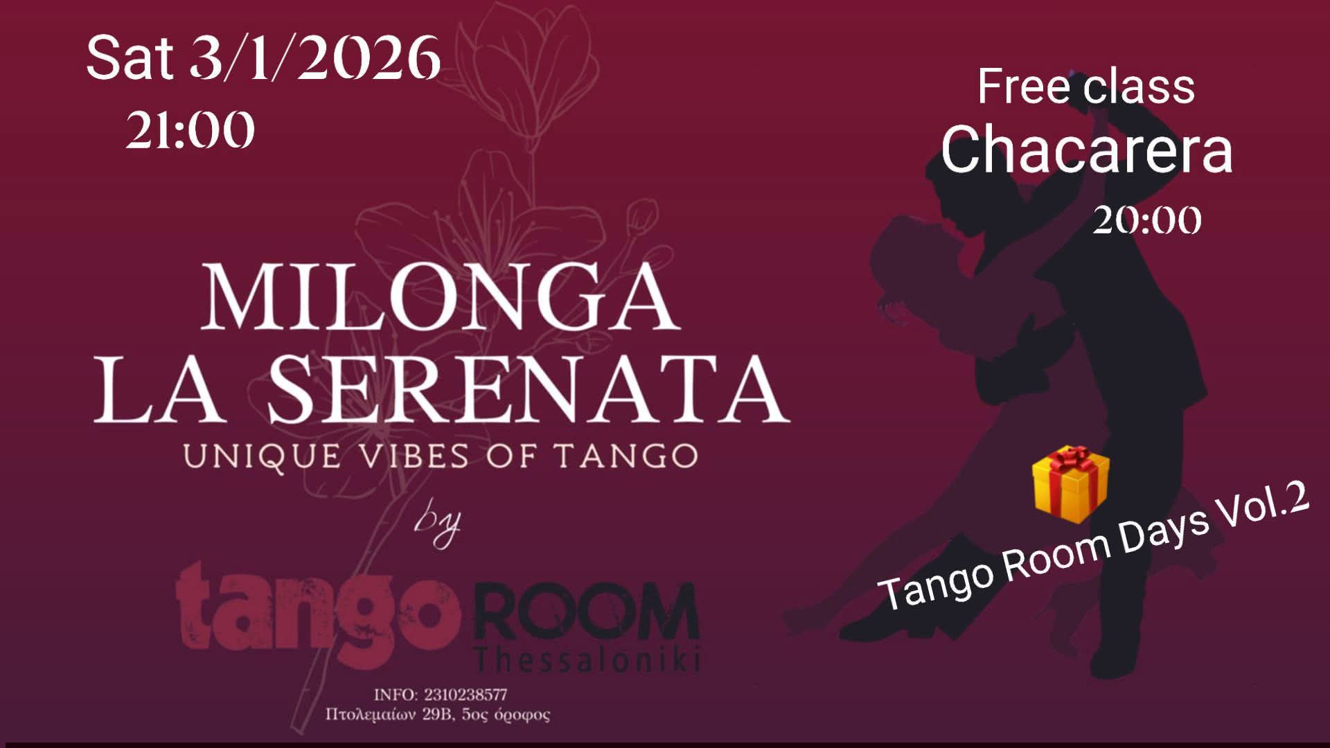 Milonga La Serenata (free class CHACARERA)