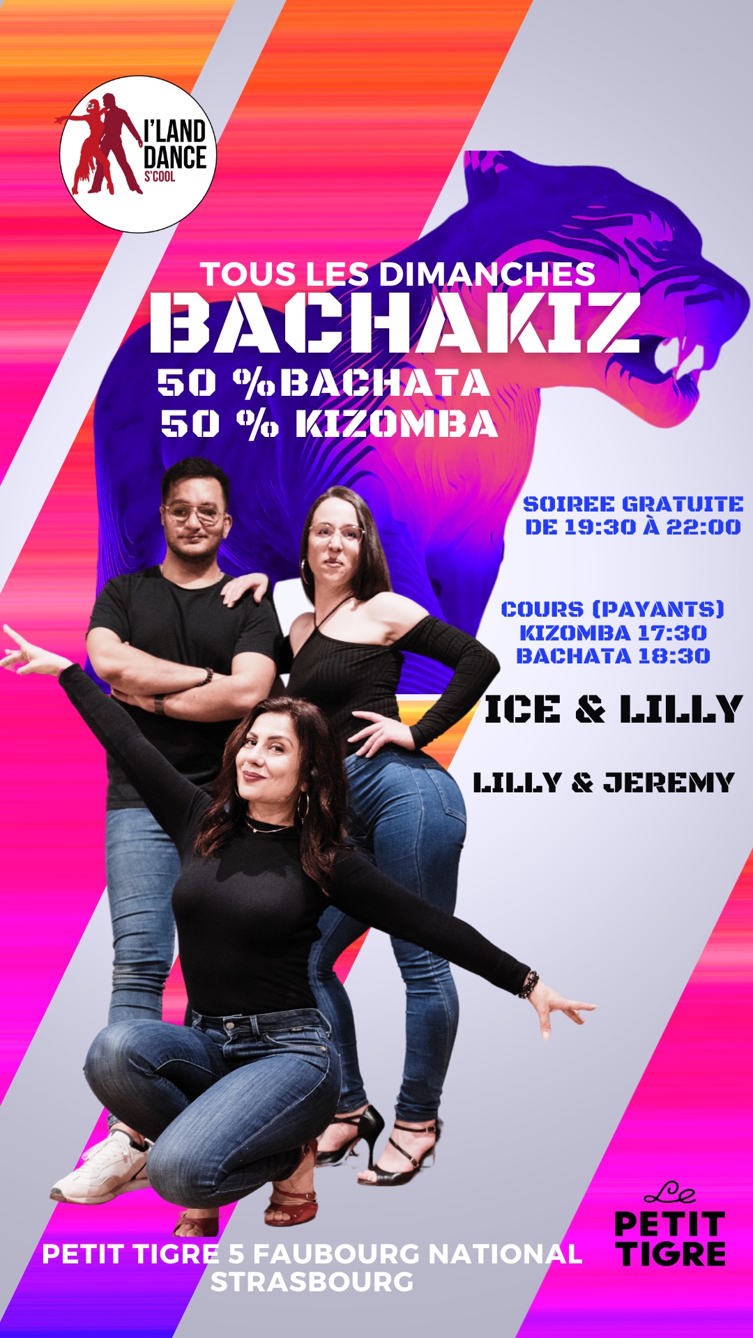 BACHATA KIZOMBA-LATINO SUNDAY AU PETIT TIGRE 🐅