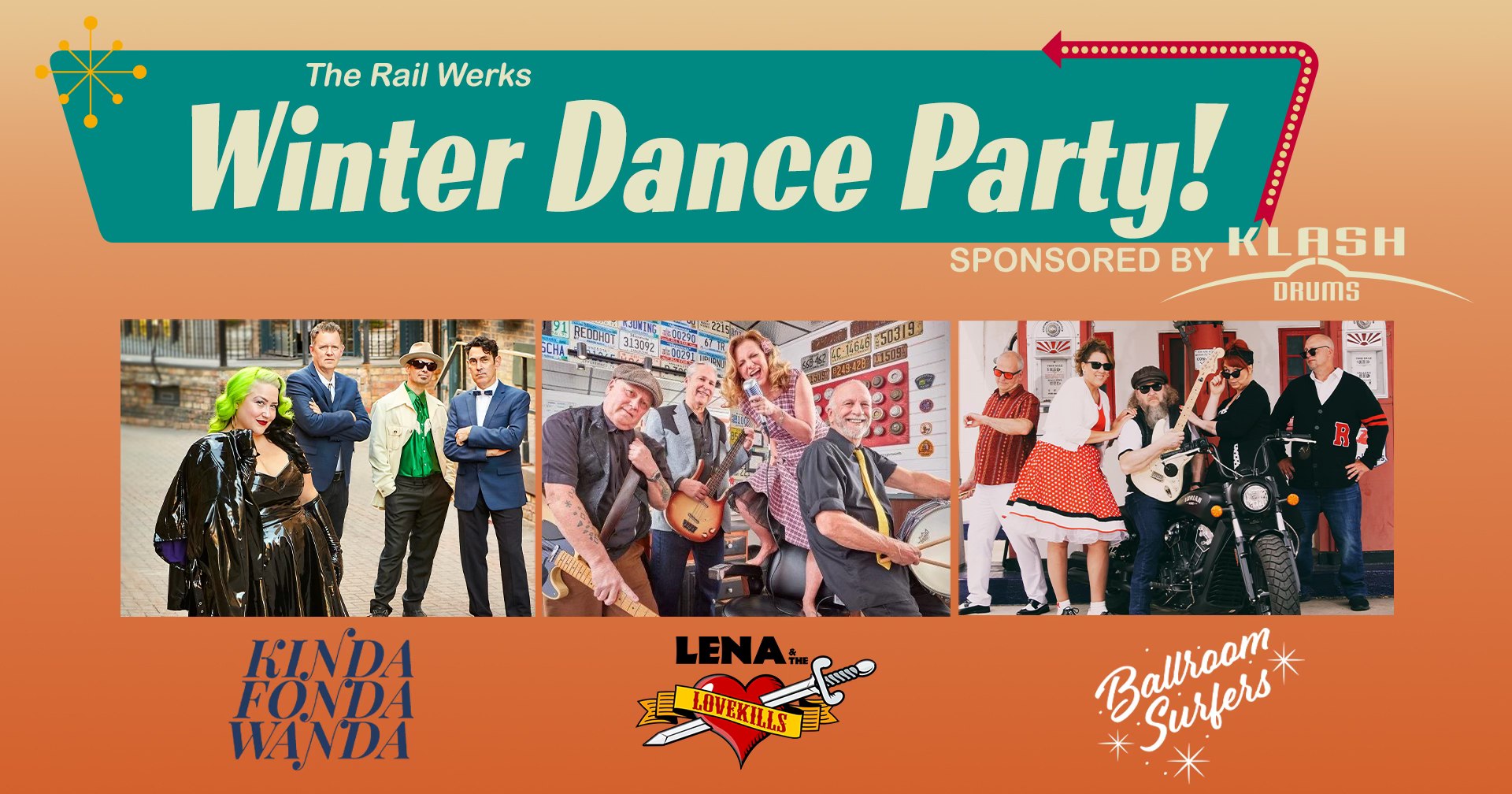 The Rail Werks Winter Dance Party! - Sponsored by Klash Drums