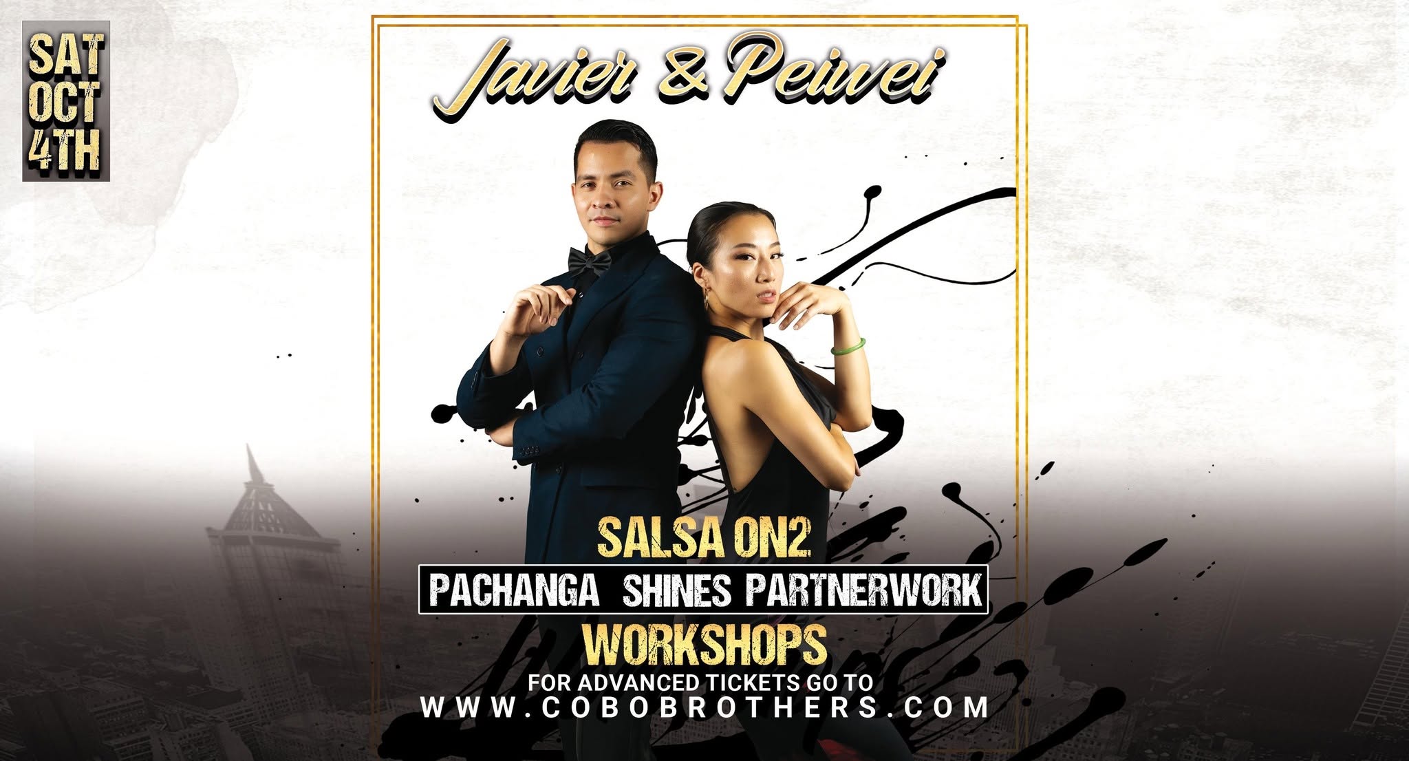 Javier & Peiwei Salsa On2 Workshops: World Debut Oct 4th