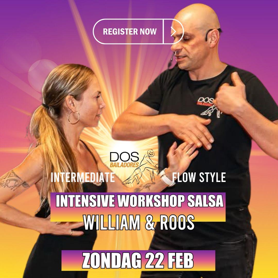 Dos Bailadores intensieve workshop Salsa intermediate (flow stijl) incl. party