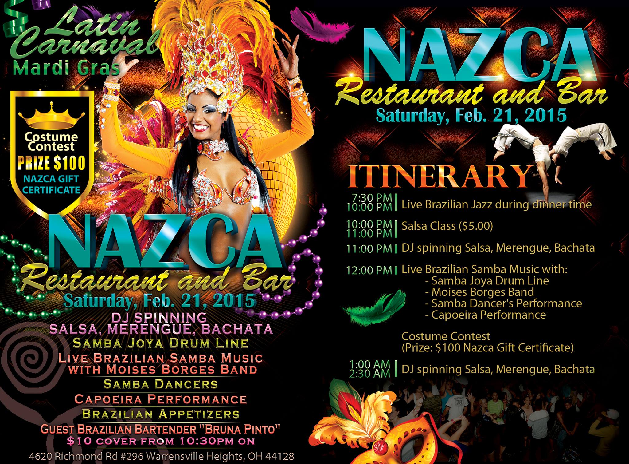 Latin Carnival Mardi Gras Party