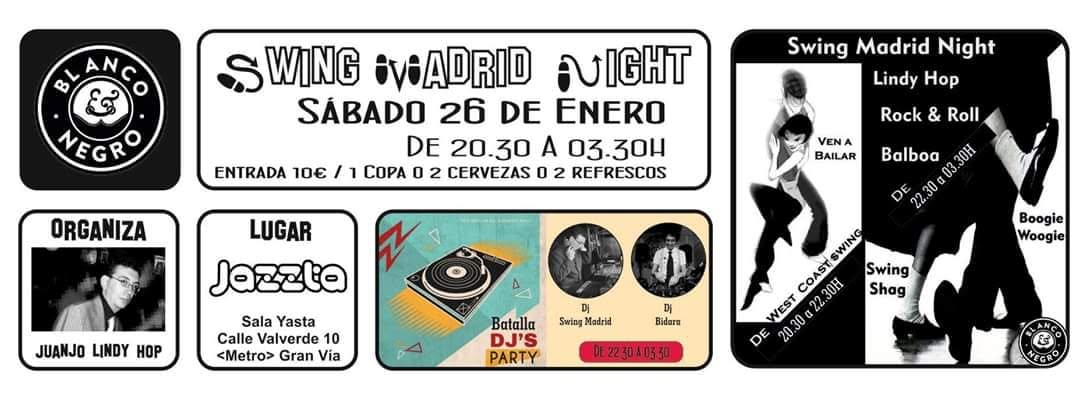 Swing Madrid Night. Especial West Coats Swing y Batalla de Djs
