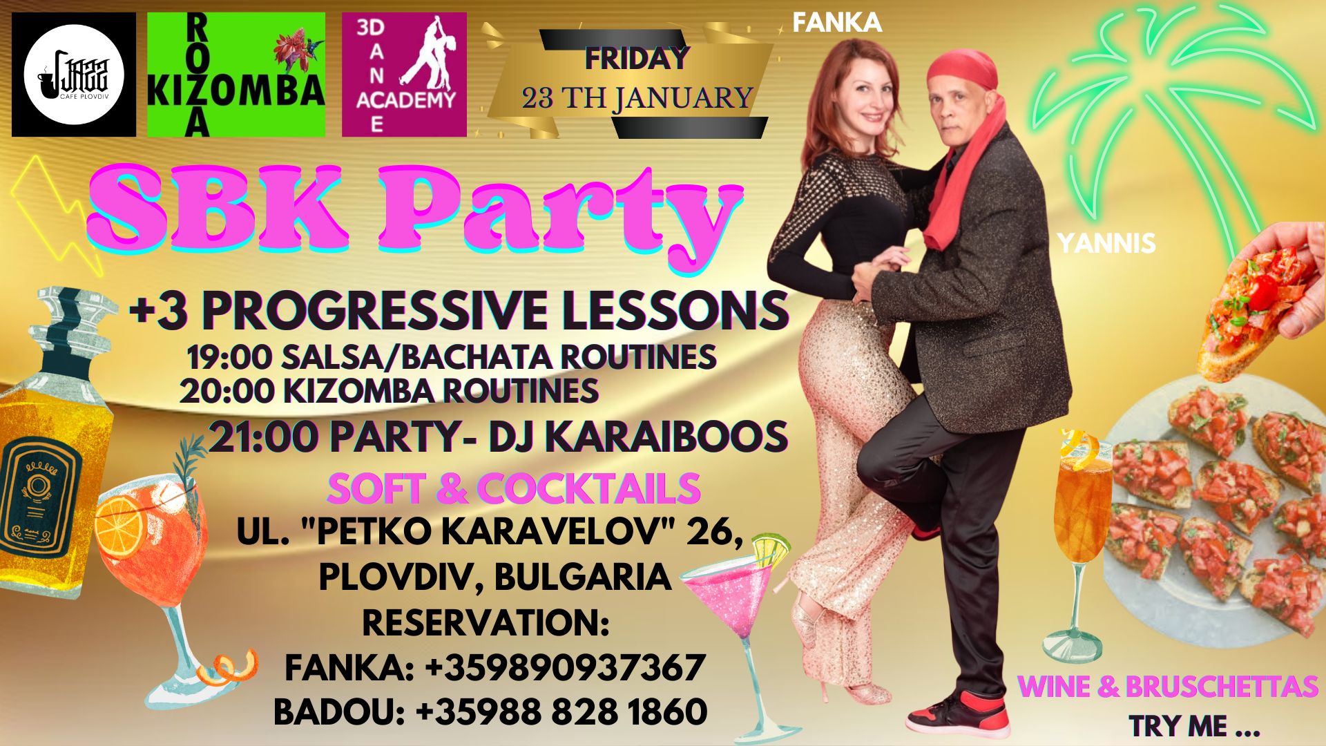 SBK Party + 3 progressive lessons at Jazz Cafe