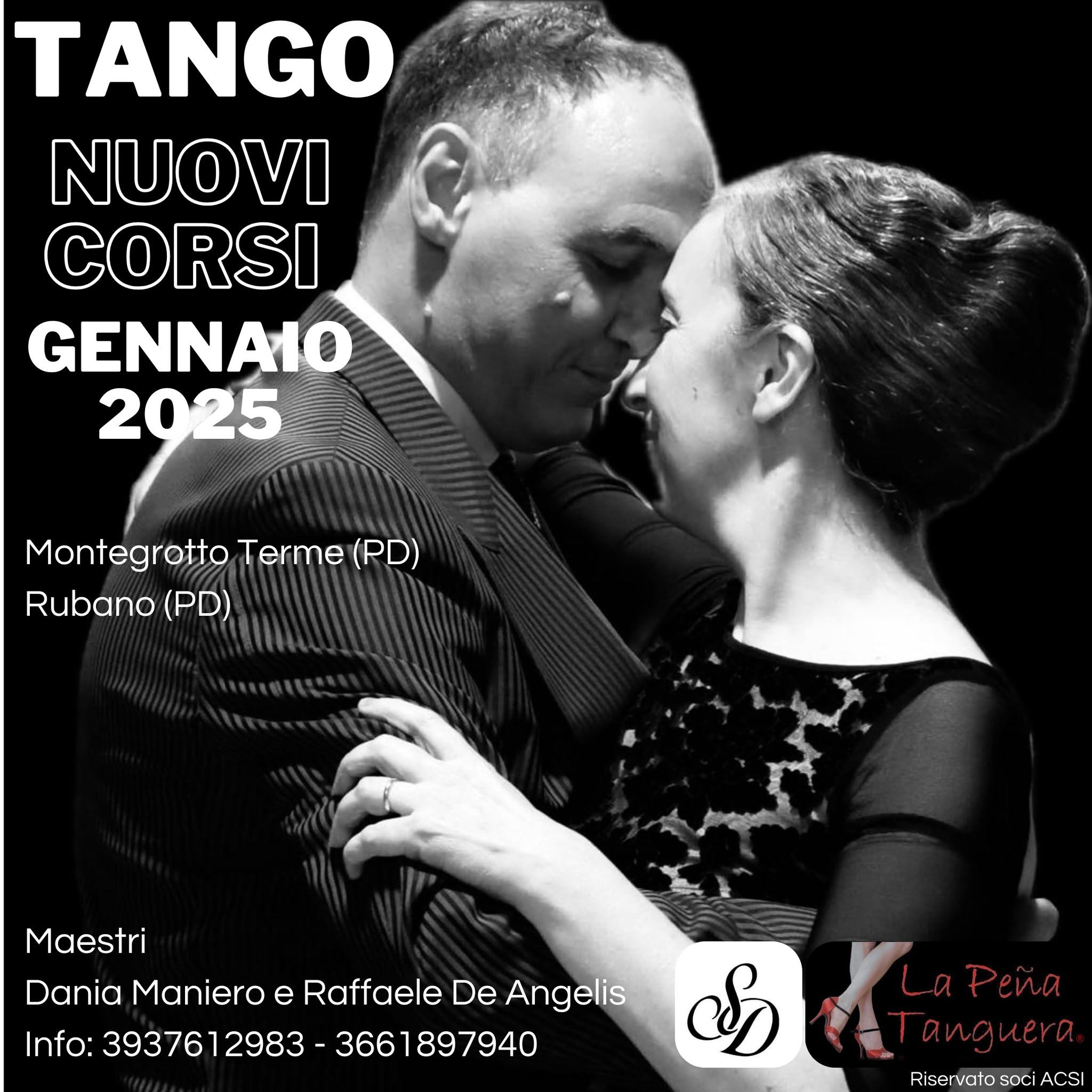 TANGO ARGENTINO - Nuovi corsi gennaio 2025