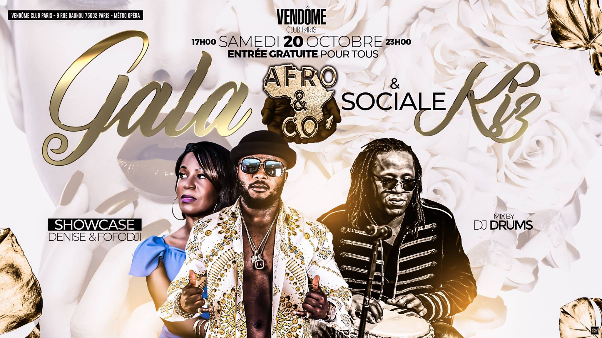 Gala Afro&Co Sociale kiz Guest Denise & Fofodji Entree Gratuite
