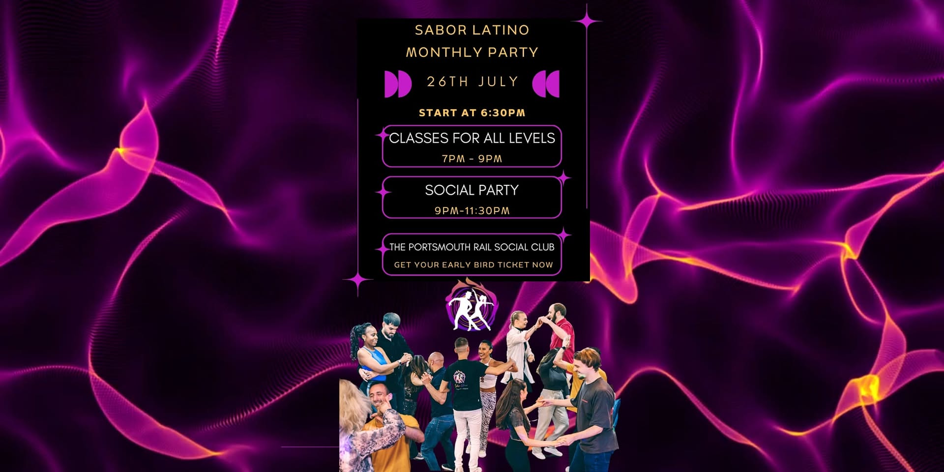 Sabor Latino July Party! - Bachata, Salsa & Reggaeton classes