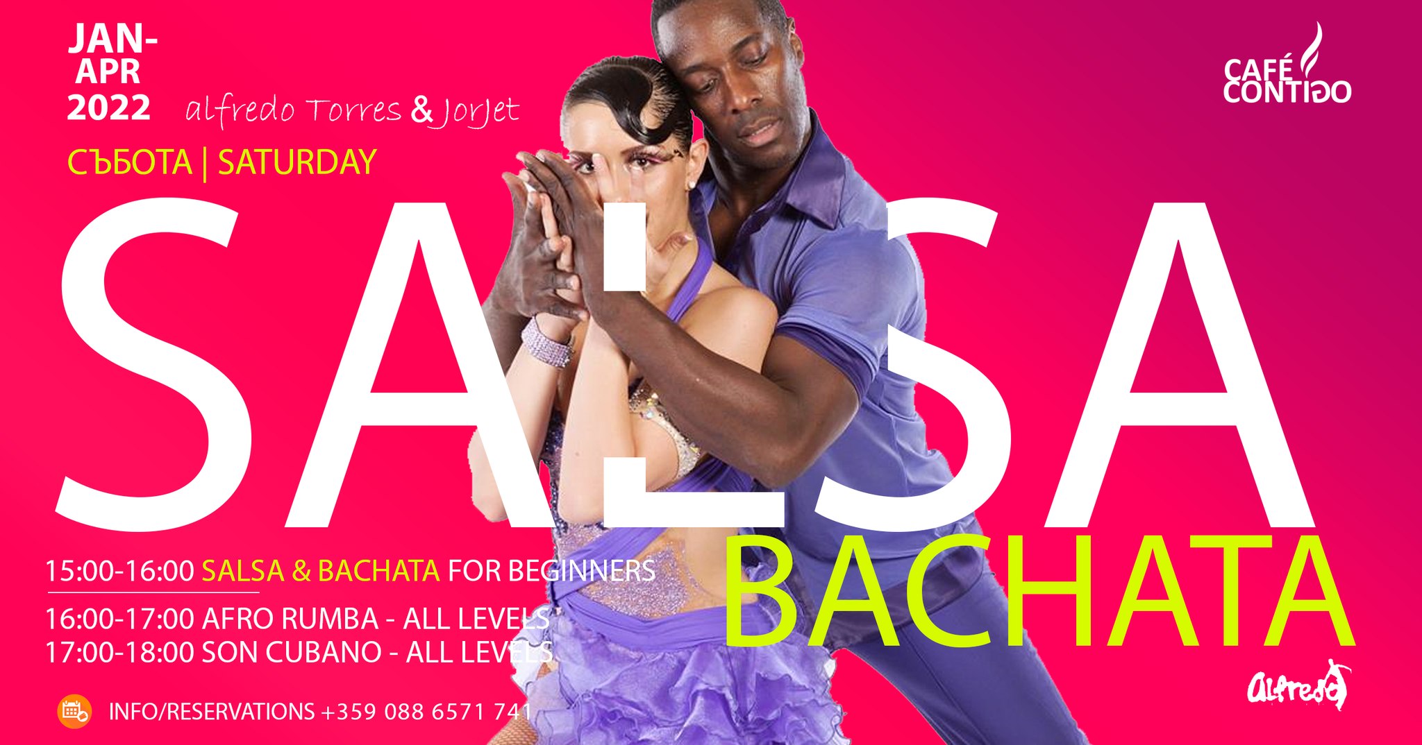 New Group Saturday Workshops with Alfredo & Jorjet