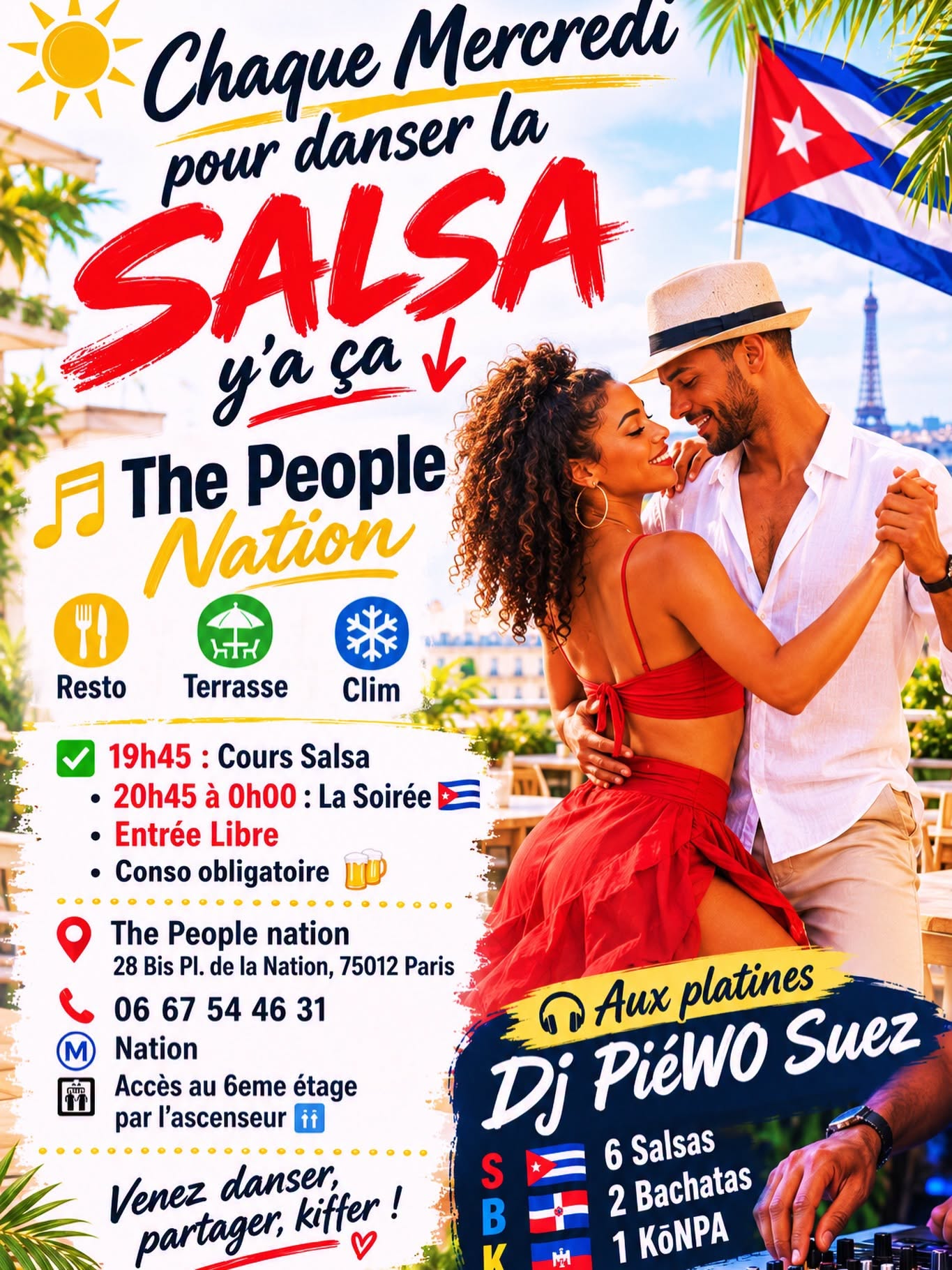 Mercredi Soirée Salsa Paris by The People Nation