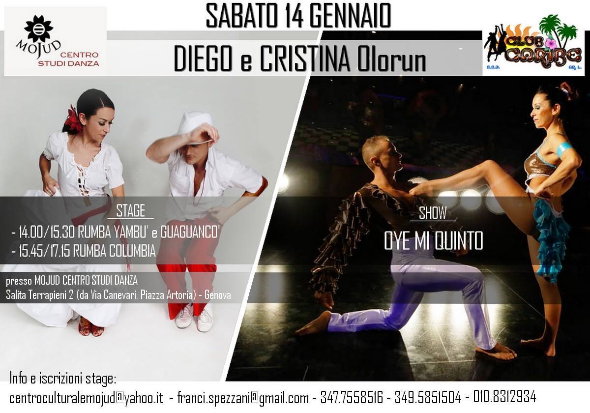 Stage RUMBA e show Diego e Cristina Olorun