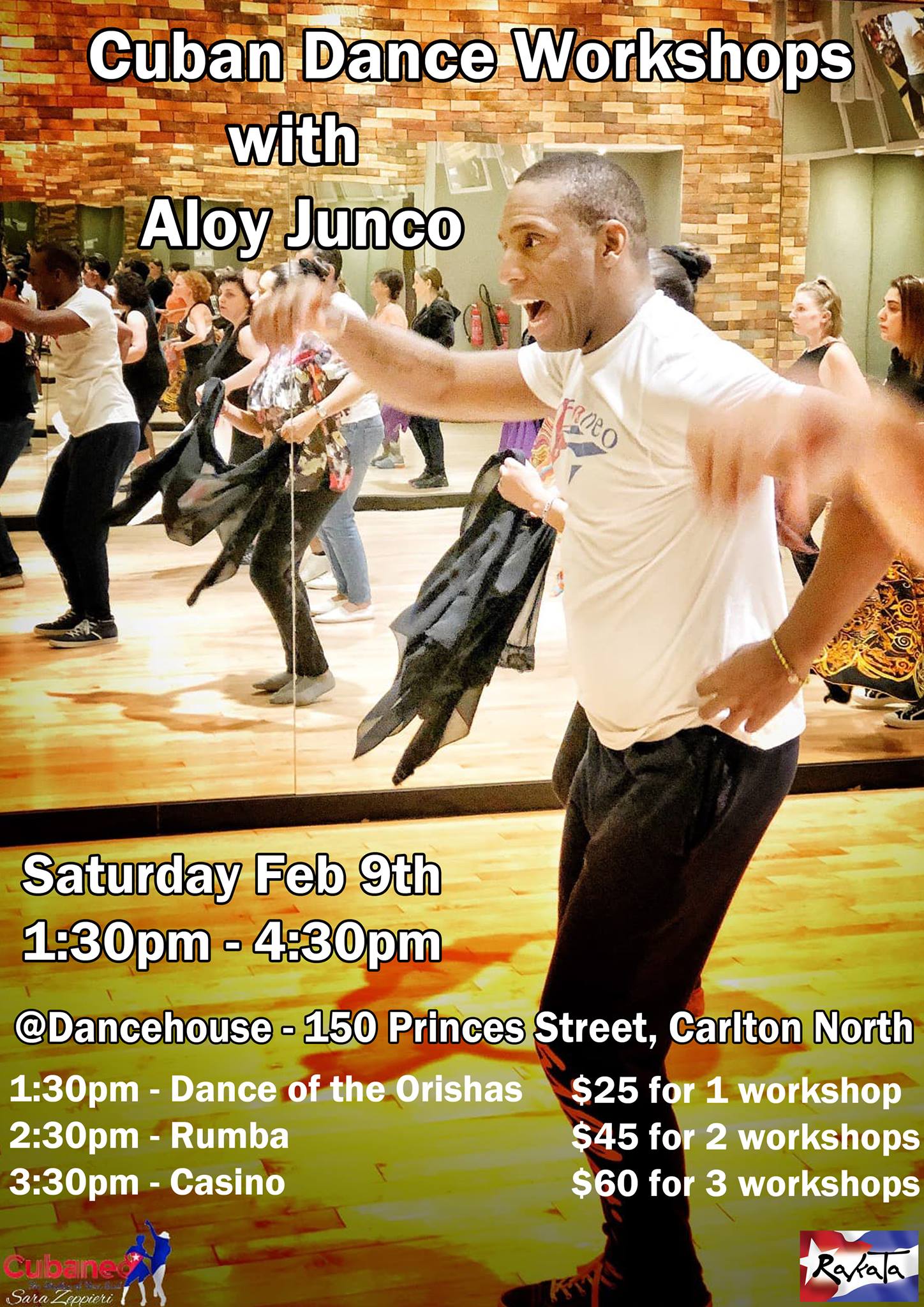 Cuban Dance Workshops with Aloy Junco