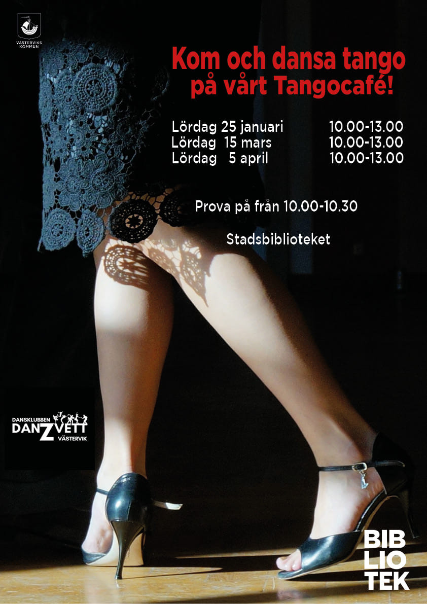 TangoCafé på biblioteket, lördag 25 januari!