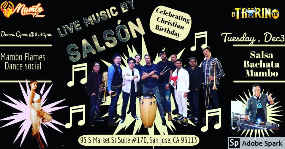 Live Music By Salsón Tuesday Salsa Bachata Mambo
