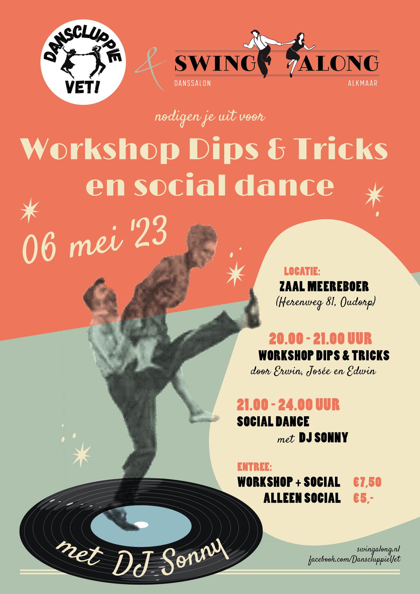 Workshop Dips & Tricks en social dance