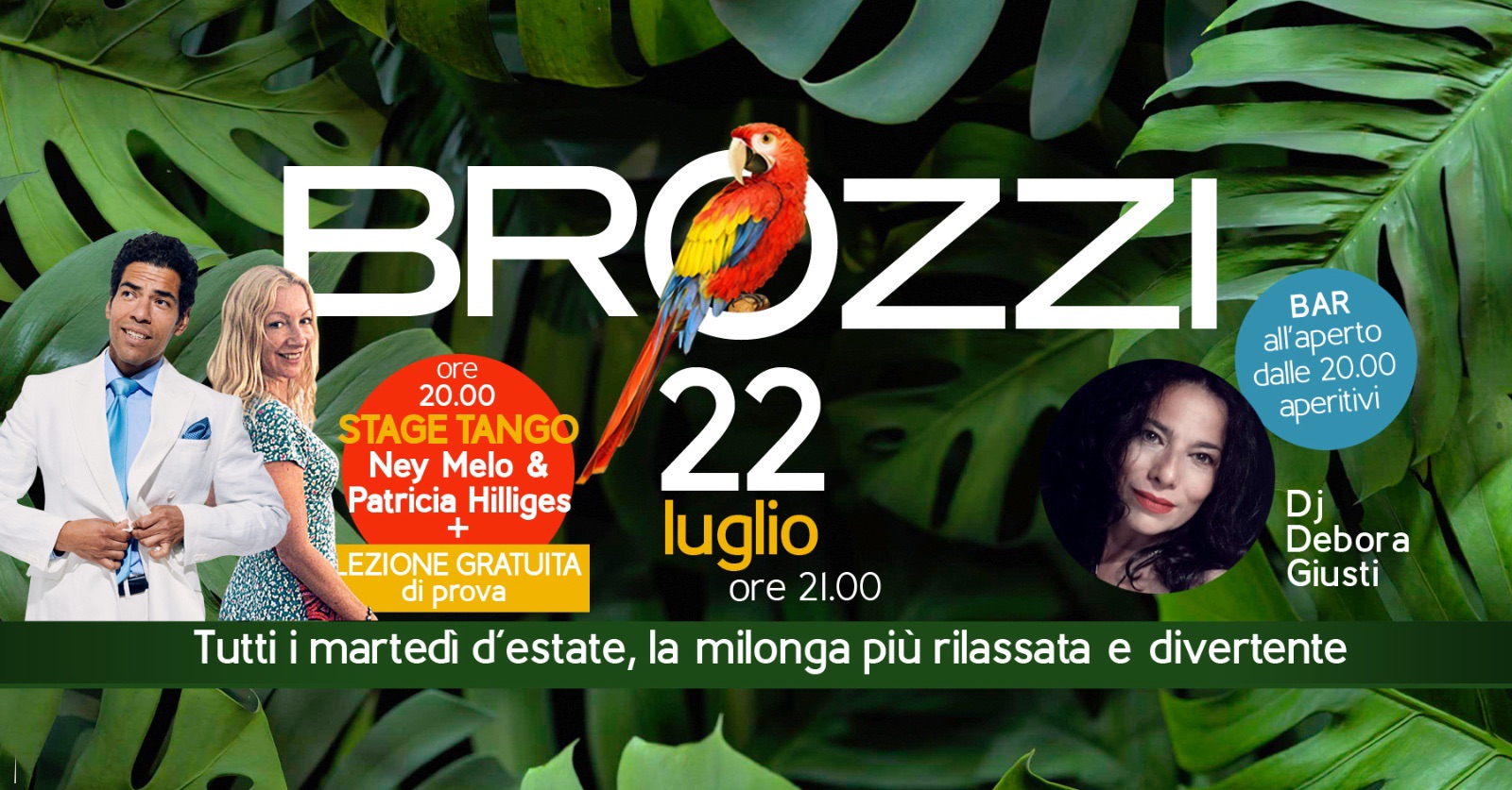 Milonga di Brozzi e Stage con Ney Melo - Dj Deborah 🦜
