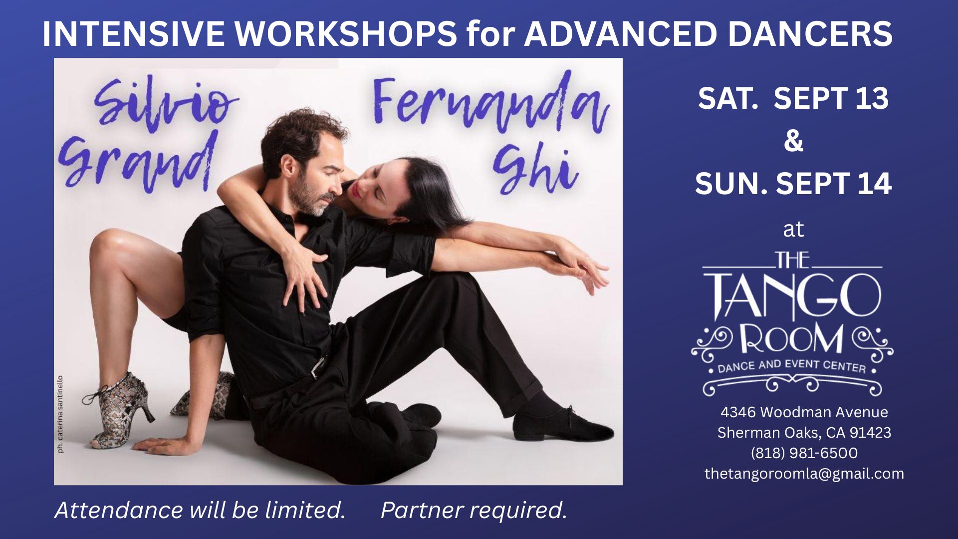 BEYOND INTENSE WORKSHOPS for INSTRUCTOR LEVEL ADVANCED DANCERS