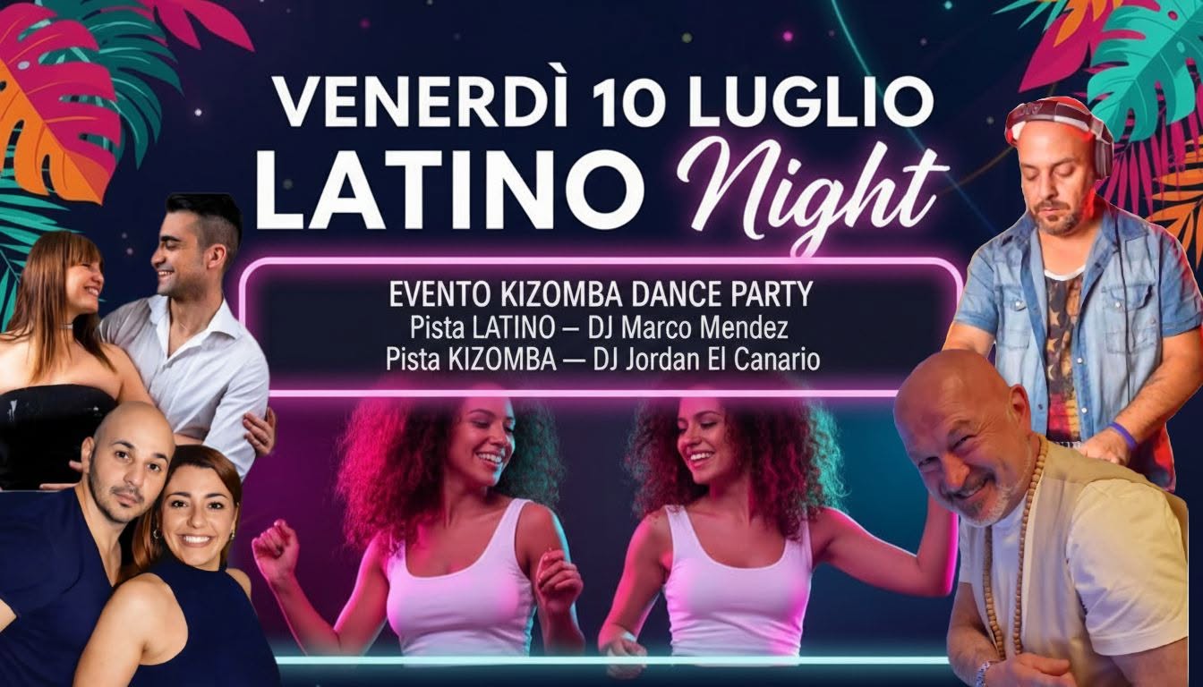 Venerdì 10 Luglio_Garden Latino Y Kizomba Dance Party_Grillo Bianco 2 Misano Adriatico