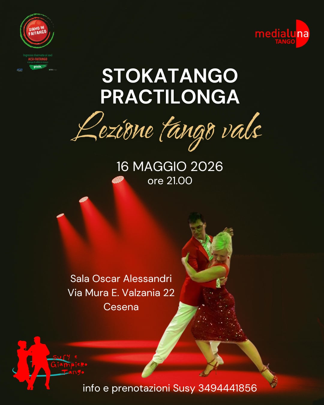 Stokatango! La milonga del sabato sera a Cesena - stage di Vals in preserata