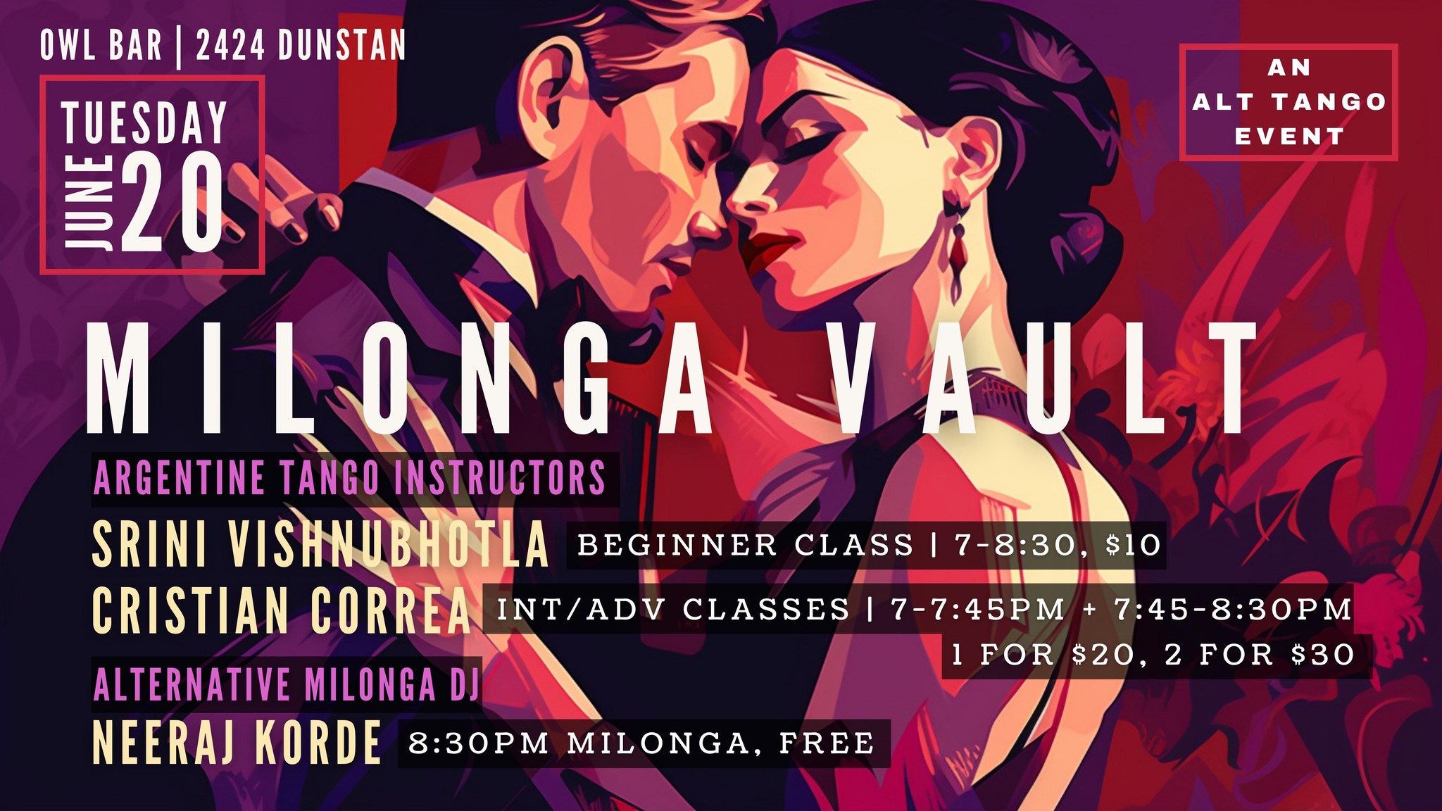 Milonga Vault at Owl Bar
