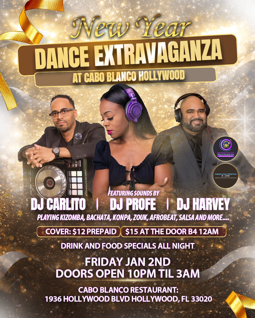 New Year Dance Extravaganza @ Cabo Blanco Hollywood