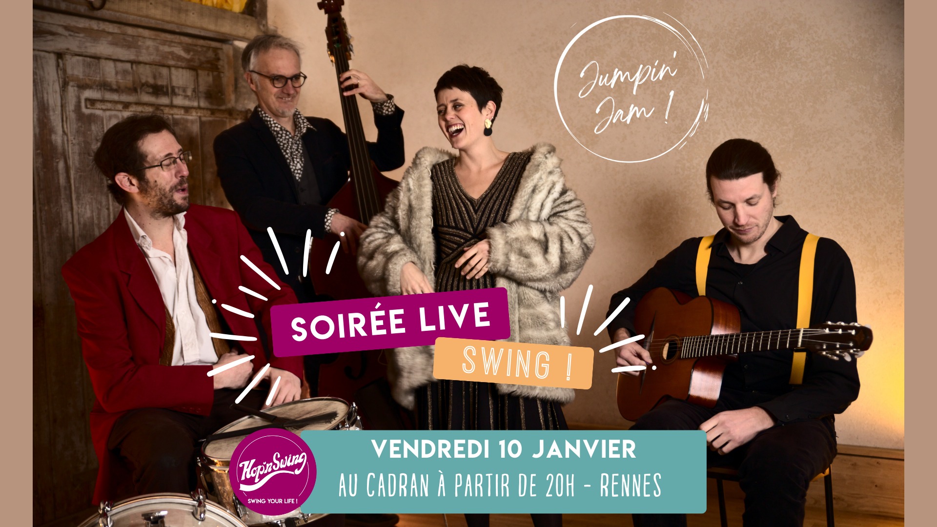 Soirée swing avec Jumpin' Jam !
