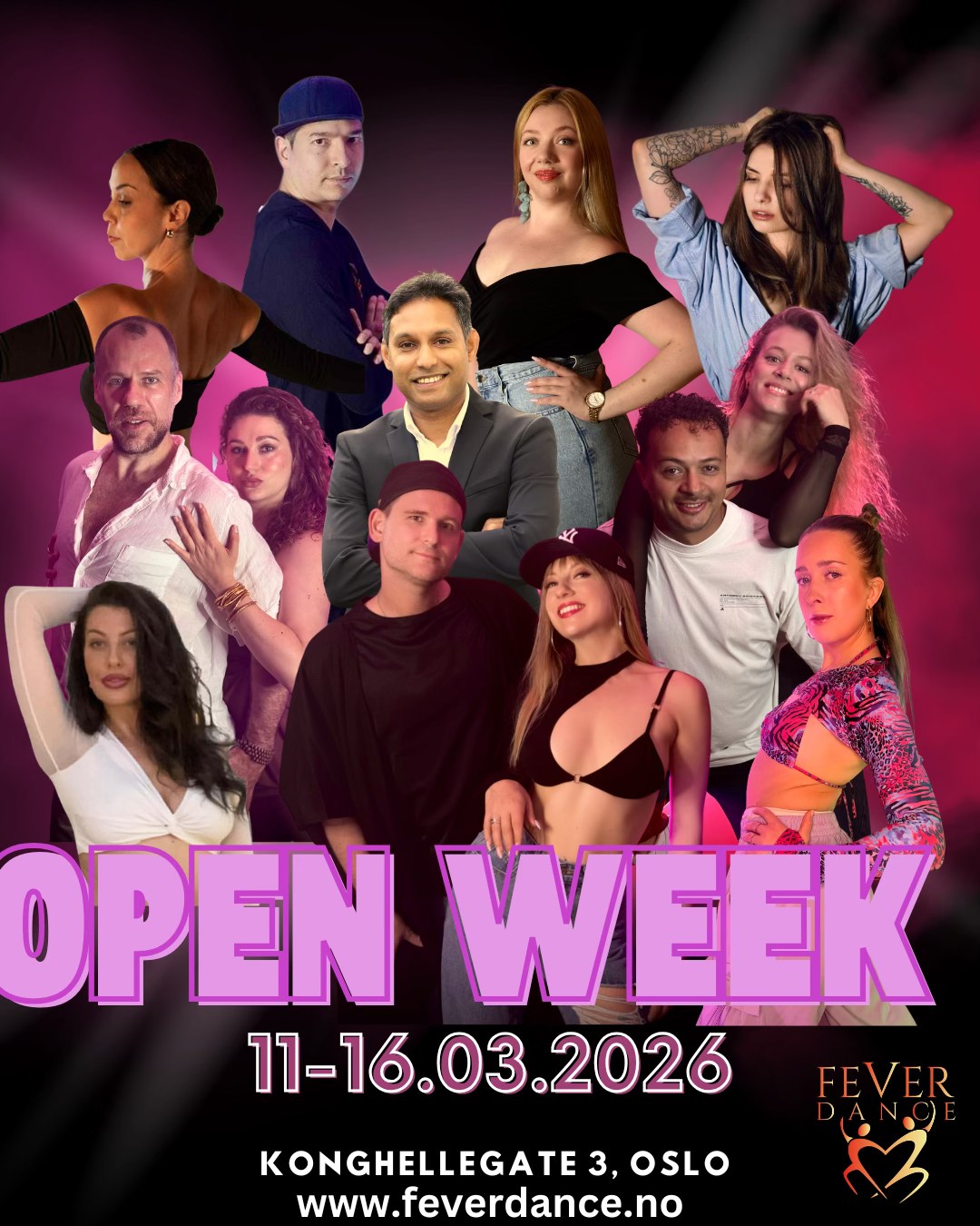 FREE OPEN DANCE WEEK 11-16 March 2026 New 8- weeks courses
