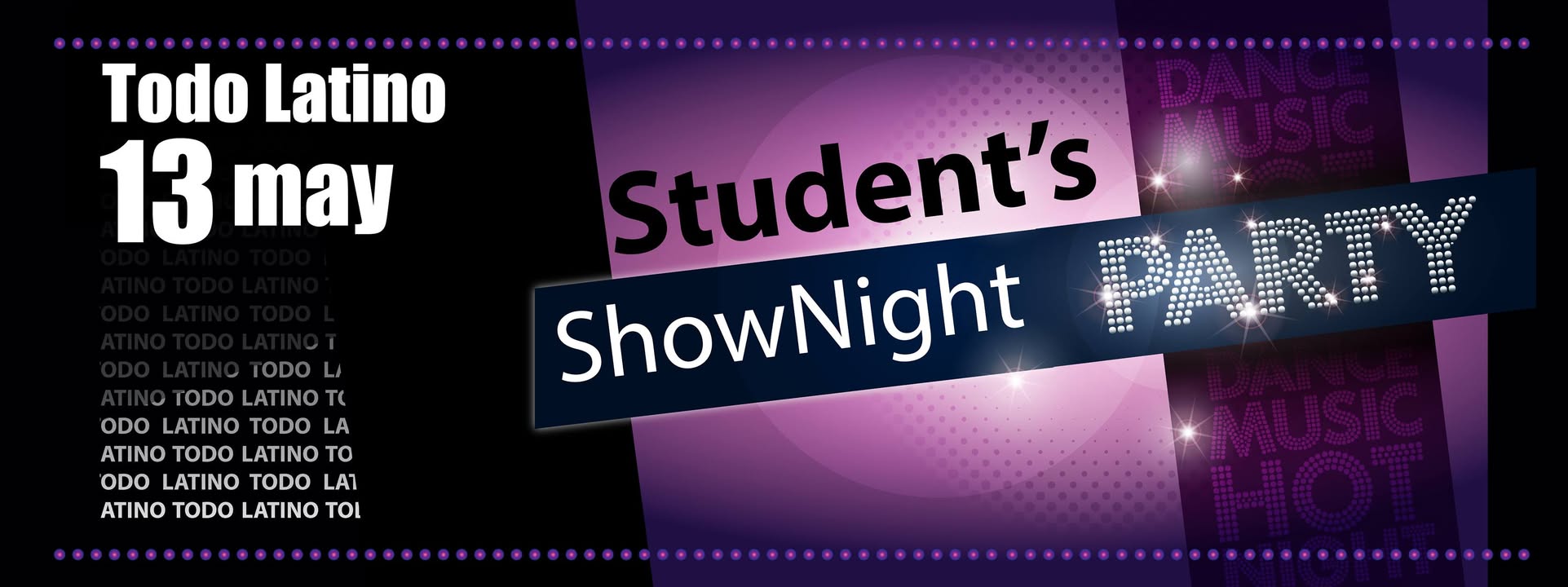 Todo Latino **Student's Show night** ▁ ▂ ▃ ▄ ▅ ▆ ▇ █ 100%