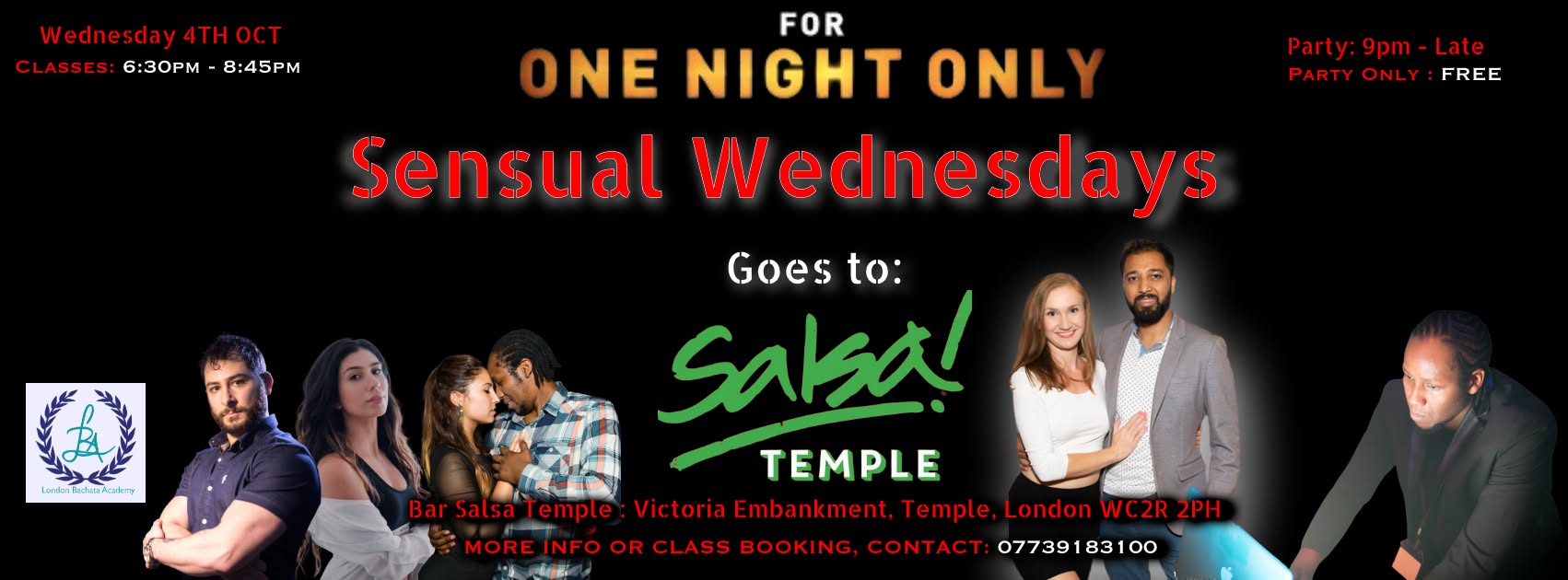 Sensual Wednesdays goes to Bar Salsa Temple (Rum Room)