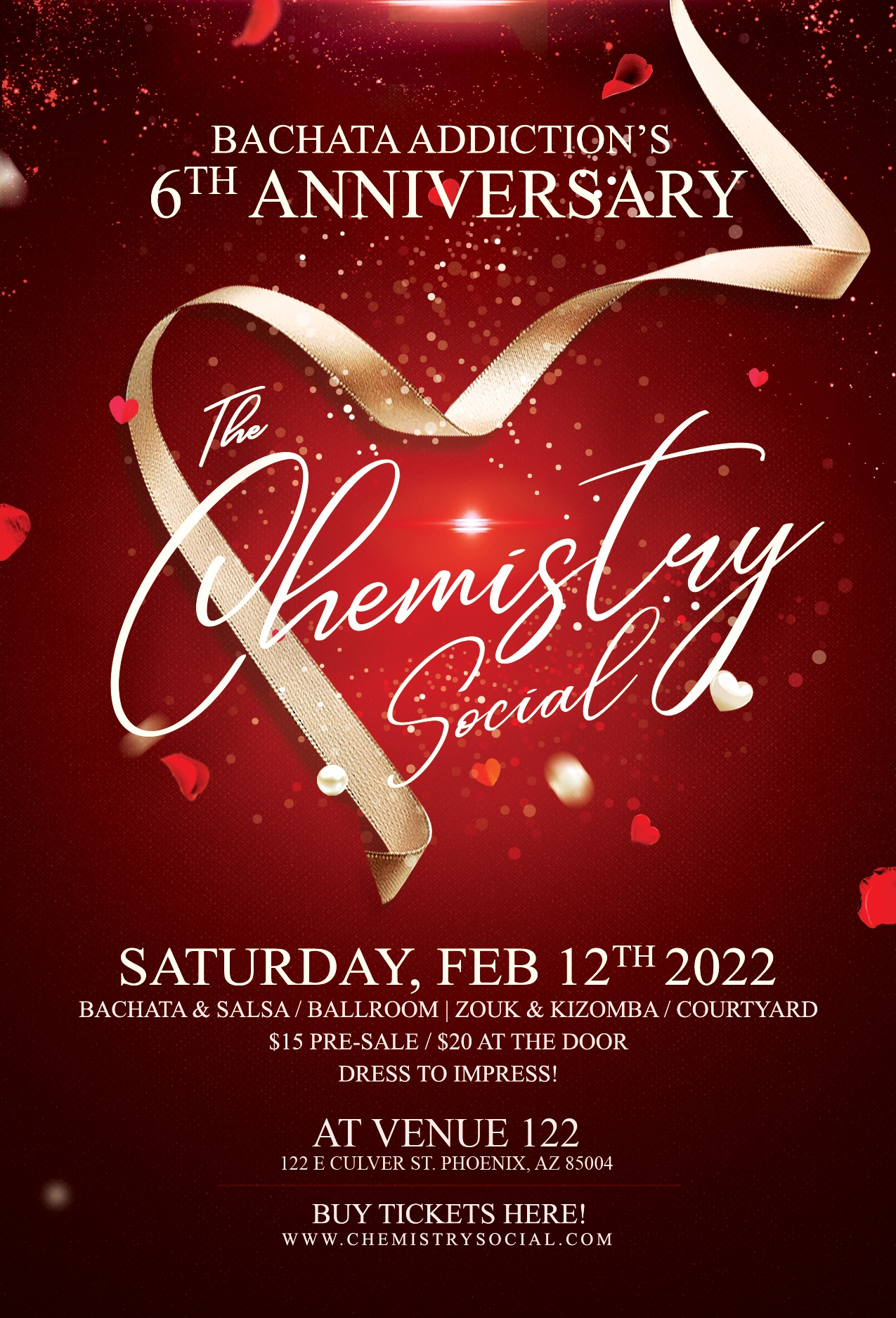 "The Chemistry Social" - Bachata Addiction's 6 Year Anniversary & Valentine's Party!