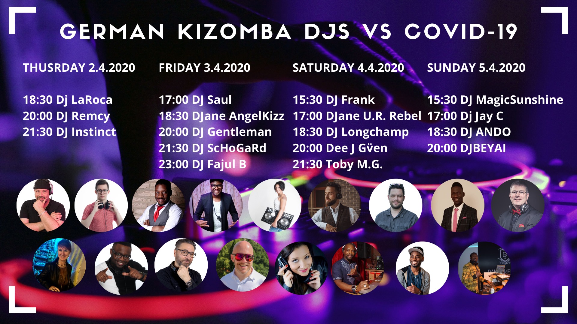 German Kizomba DJs vs Covid-19