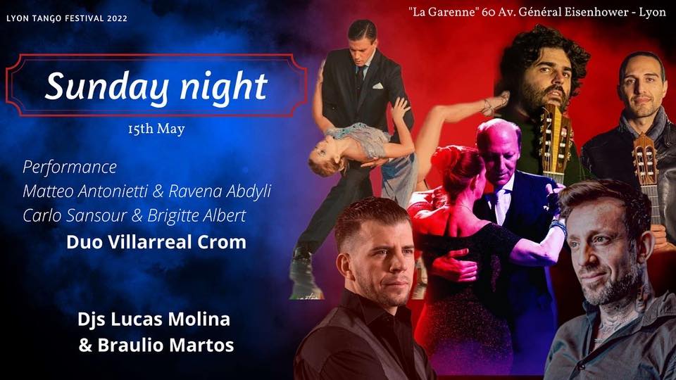 Sunday 15th May 2022 Lyon Tango Festival