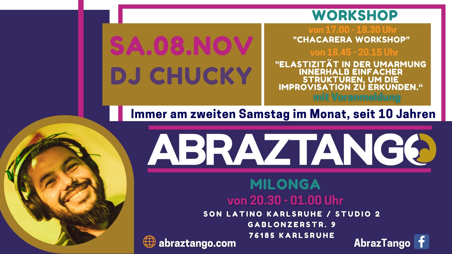 NOVEMBER AbrazTango WORKSHOP + MILONGA