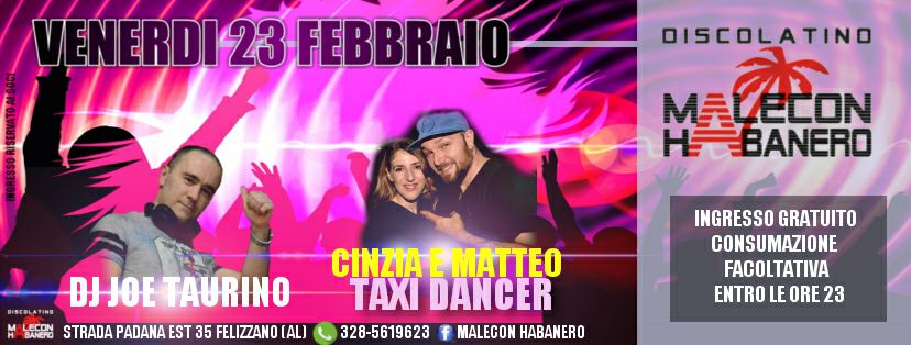 VENERDI 23 FEBBRAIO@FIESTA LATINA