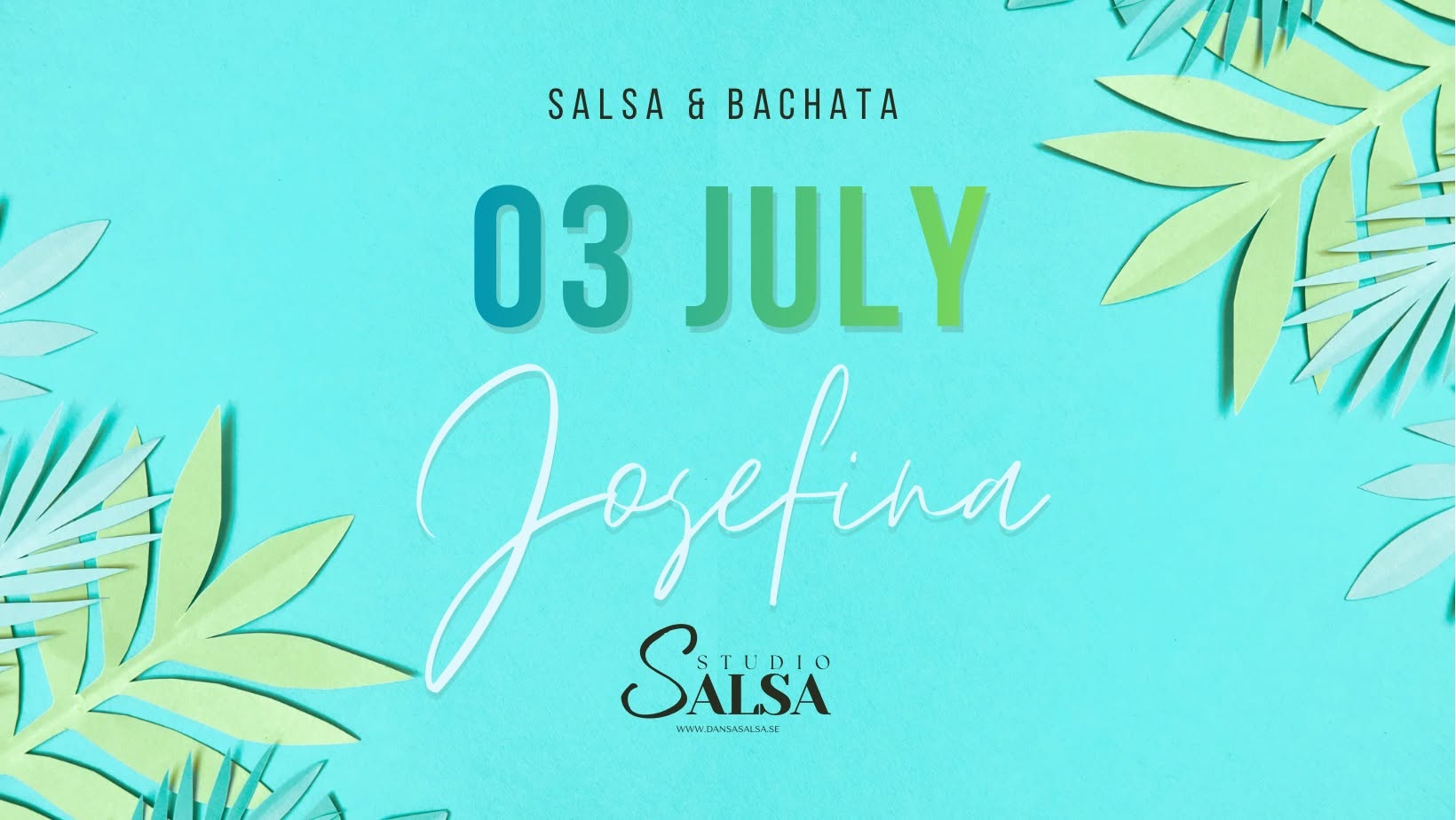 Salsa & bachata på Josefina 3 juli!✨