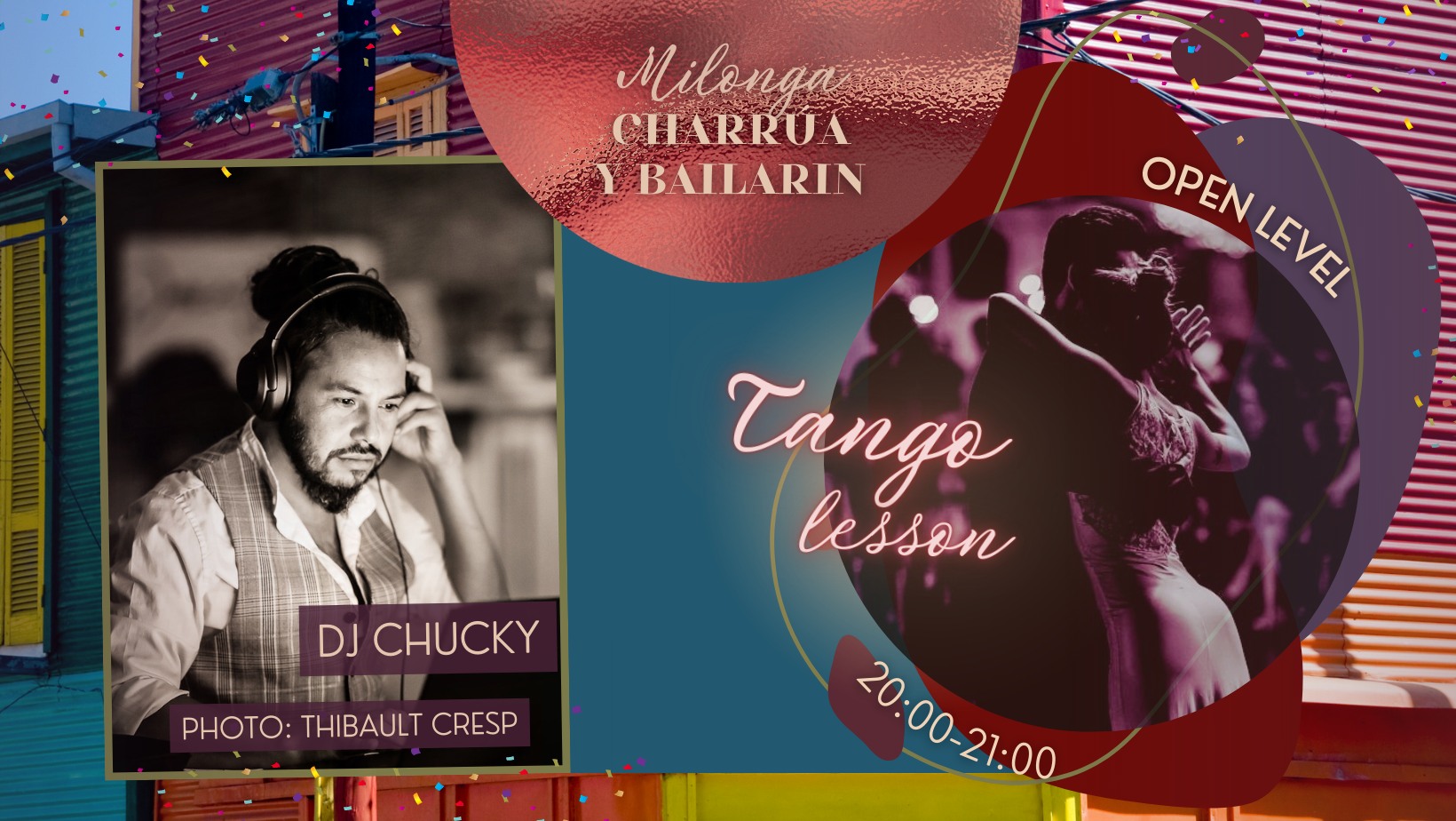 Milonga Charrúa y Bailarín - DJ CHUCKY & Tango Lesson