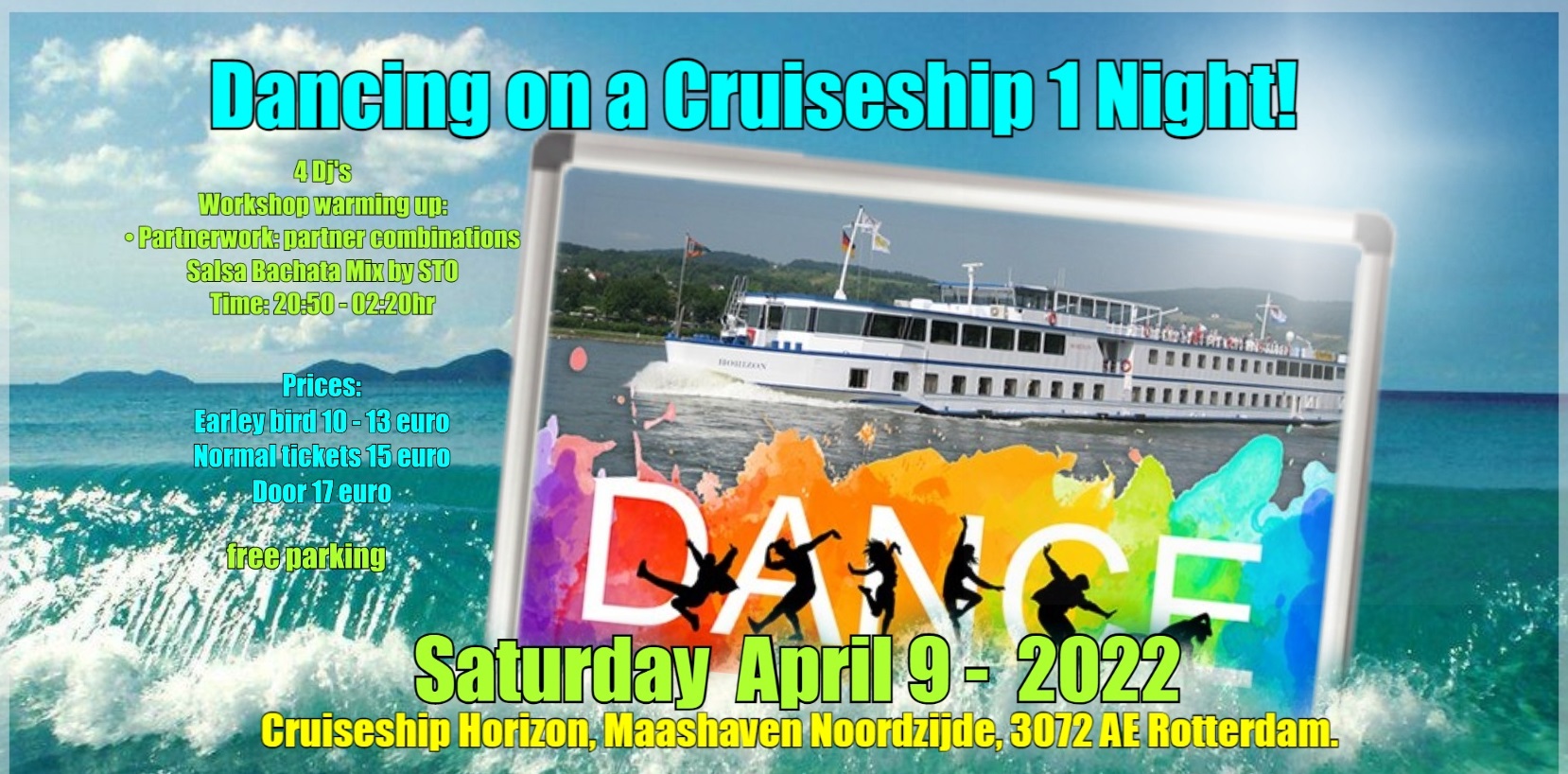 Dancing on a Cruiseship 1 Night! - 300 Dancers on the Floor.