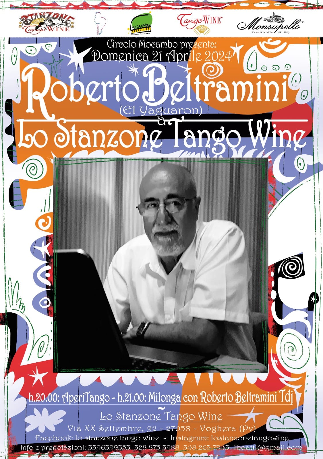 Roberto Beltramini Tdj a Lo Stanzone Tango Wine