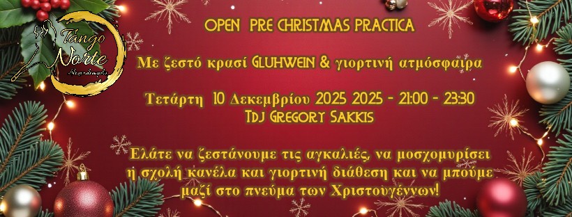 OPEN PRE CHRISTMAS PRACTICA - Gluhwein and Sangria
