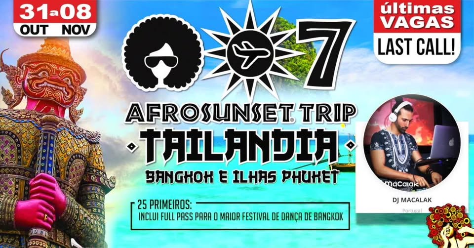 Afrosunset Trip Tailândia - Bangkok e Phuket