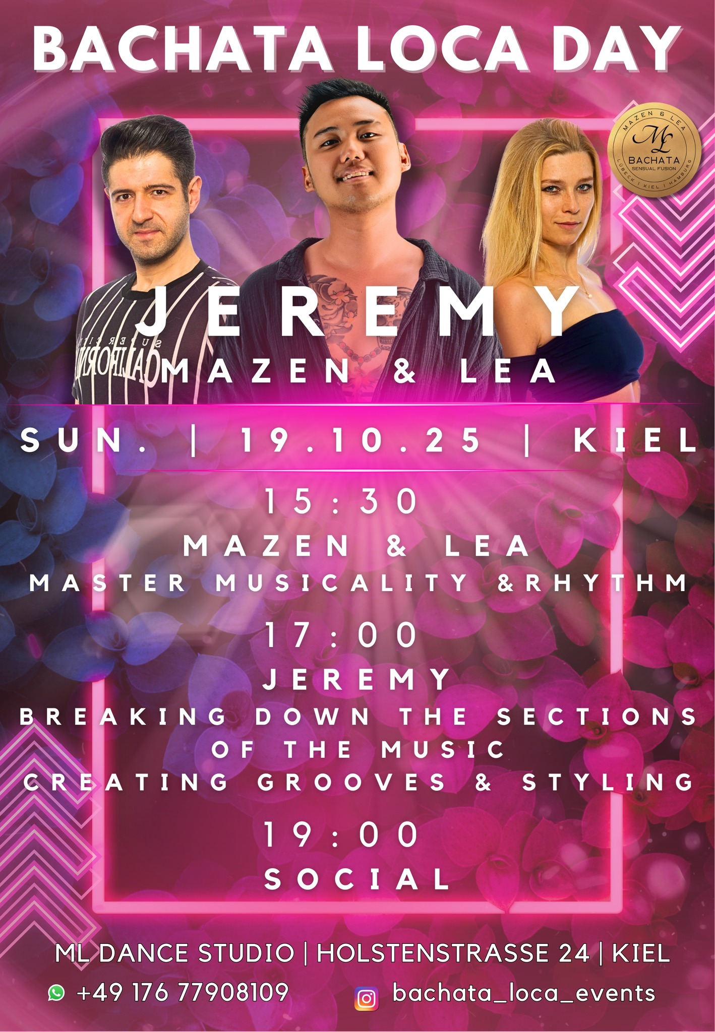 ✨BACHATA LOCA DAY KIEL✨ mit JEREMY, MAZEN & LEA