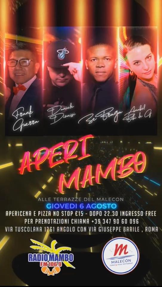 Aperimambo al Malecón GIOVEDÌ 6 AGOSTO