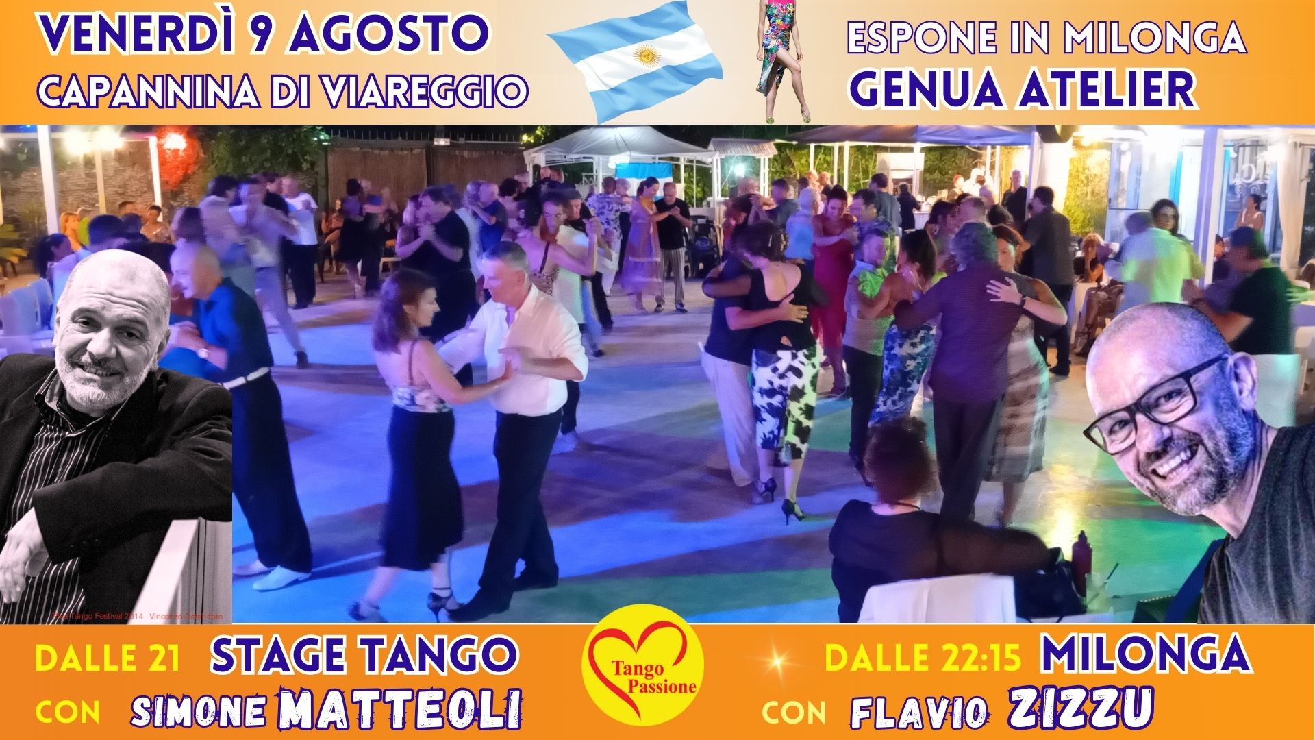 Agosto Milonguero Capannina di Viareggio con Simone Matteoli e Flavio Zizzu
