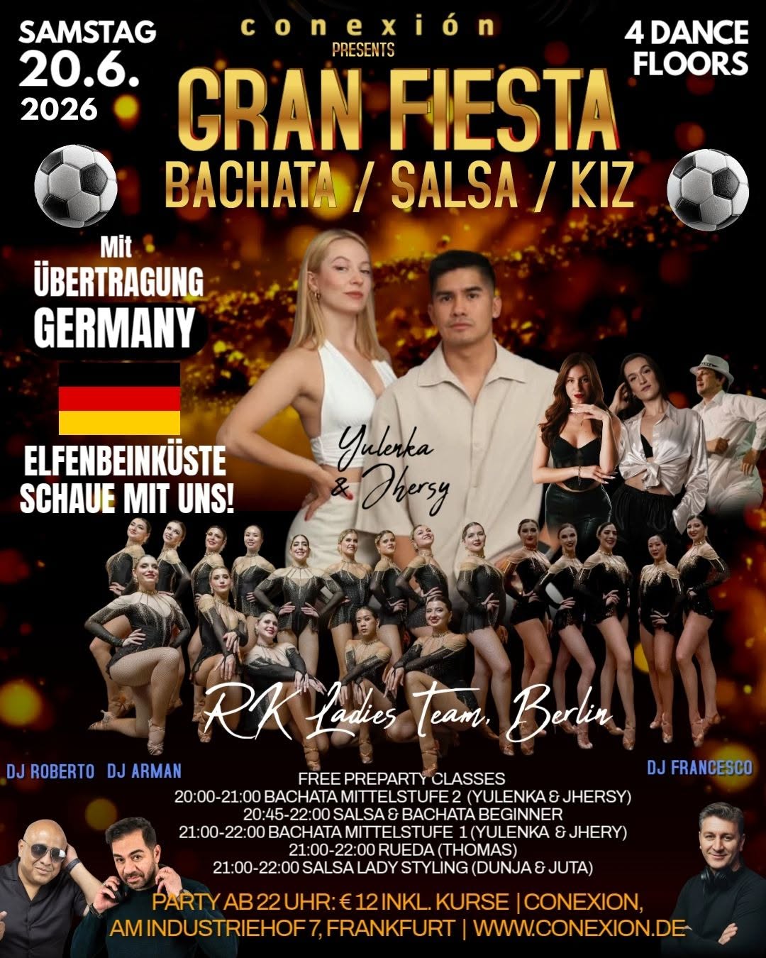 Conexion - Gran Fiesta mit Fußballübertragung