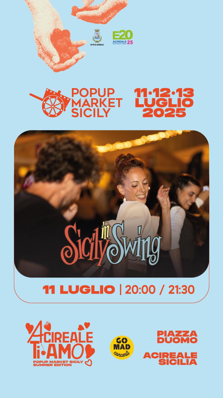 Sicily In Swing al Pop Up Market Sicily - Acireale TiAmo Edition