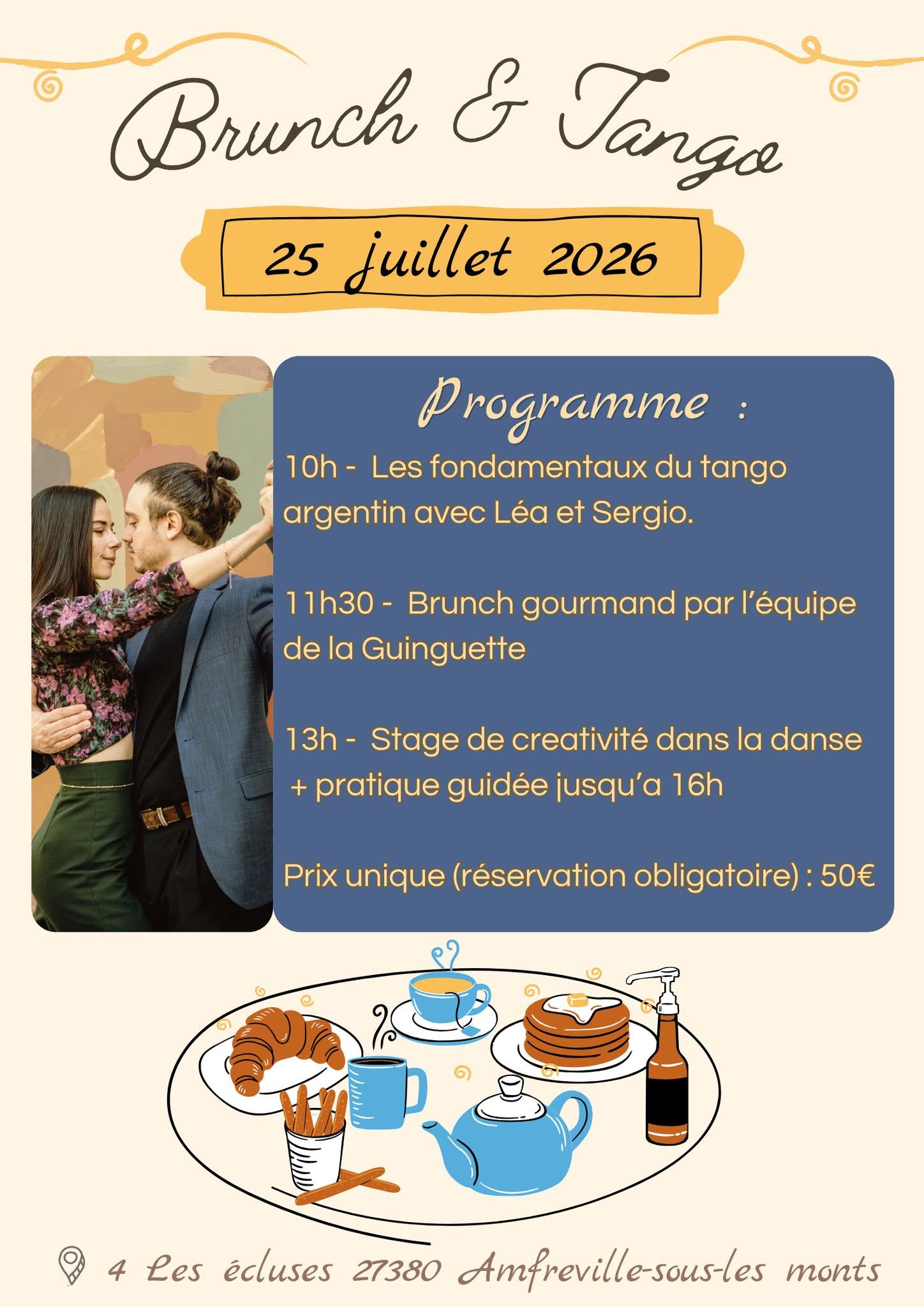 Journée Brunch & Tango 🥐🕺🏻💃🏻