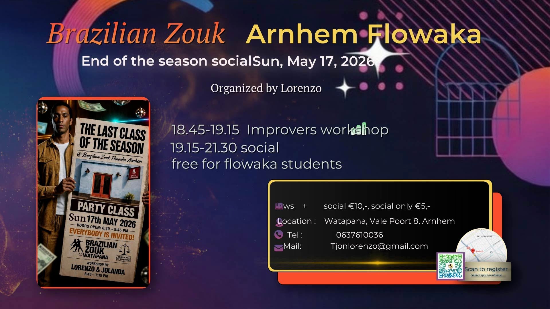 Zouk Arnhem: end of season social πΊπ